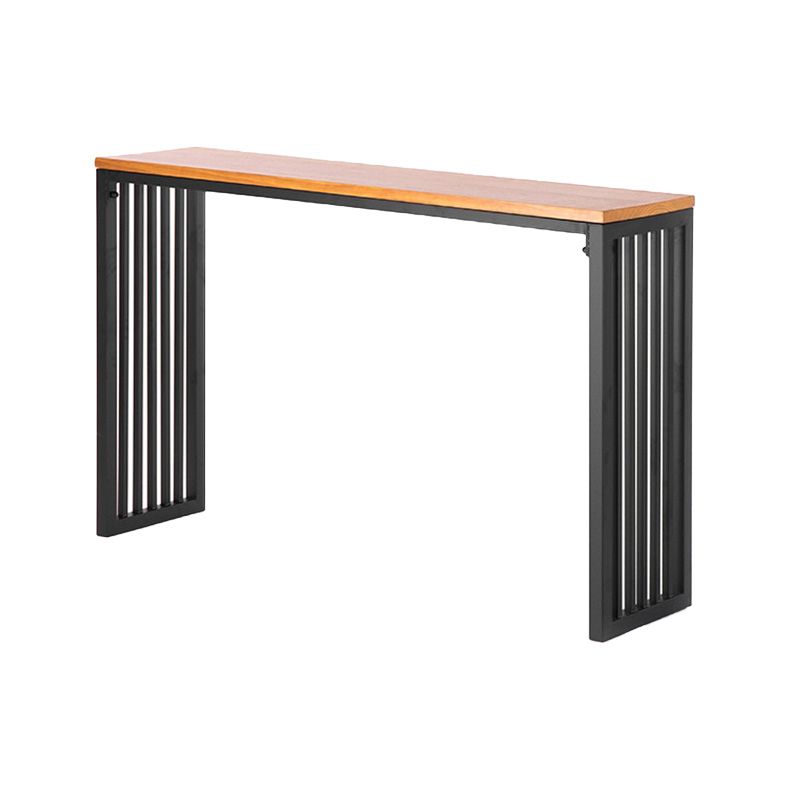 Industrial Wooden Bar Table Set 1/2/5 Pieces Rectangle Bar Table with High Stools