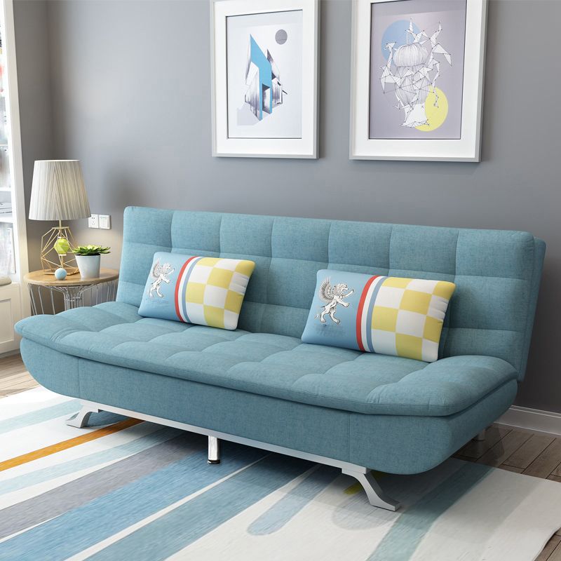 74.80" W √ó 33.46" D √ó 35.43" H Biscuit Back Armless Sofa with Convertible