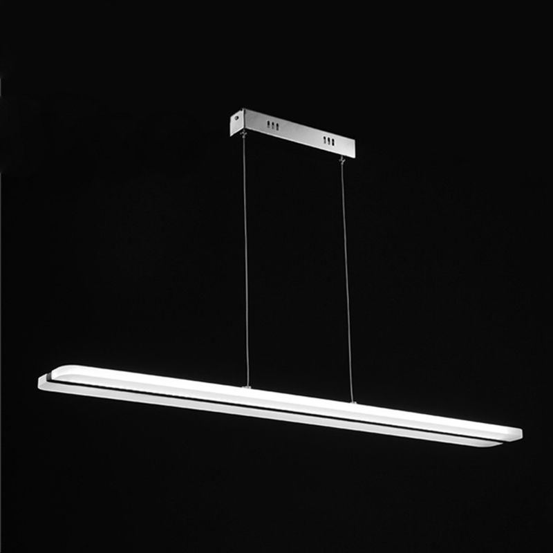 Lumière de l'île LED linéaire blanche dans la simplicité moderne PENDANT FER WARGÉ