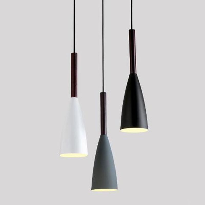 Cone Shape Hanging Light Modern Style Metal 1 Light Hanging Lamp for Restaurant