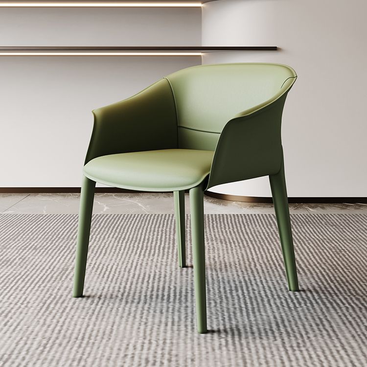 Chaise de salle à manger contemporaine en métal, finition métallique, chaise de salle à manger à dossier solide