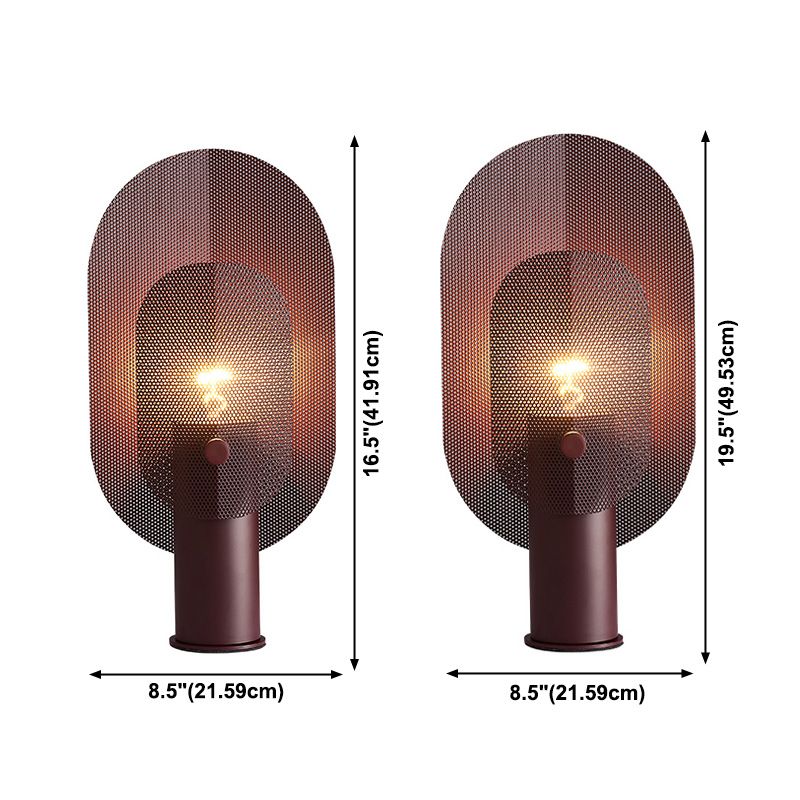 Creative Oval Table Light Postmodern Metal 1 Bulb Living Living Room Night Stand Lampe