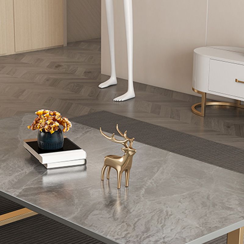 Slate Rectangular Coffee Table Trestle Coffee Cocktail Table