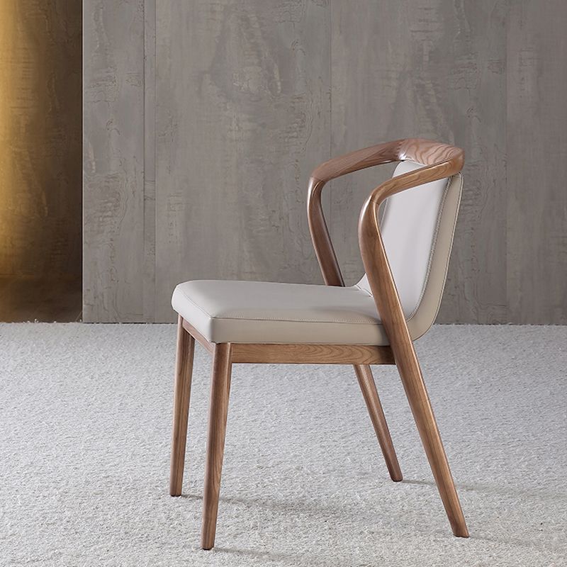 Dining Room Contemporary Side Chair Solid Wood Upholstered Dining Chair