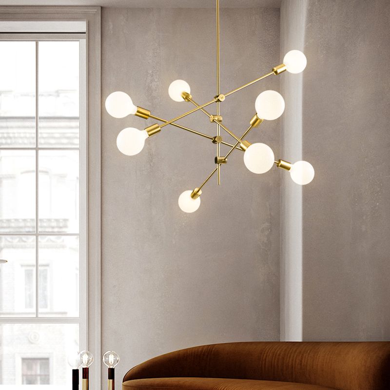 Metal Antique Antique Posting Lighting Accesors Sputnik Sphere Luces colgantes para sala de estar