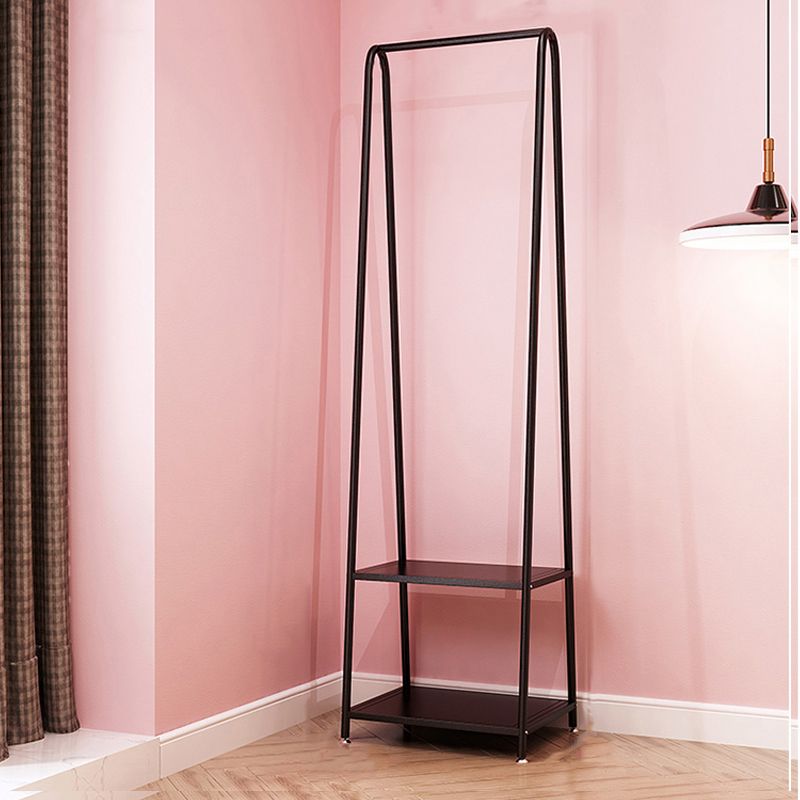 Contemporary Hall Stand Metal Shelving Included Free Standing No Distressing Coat Rack