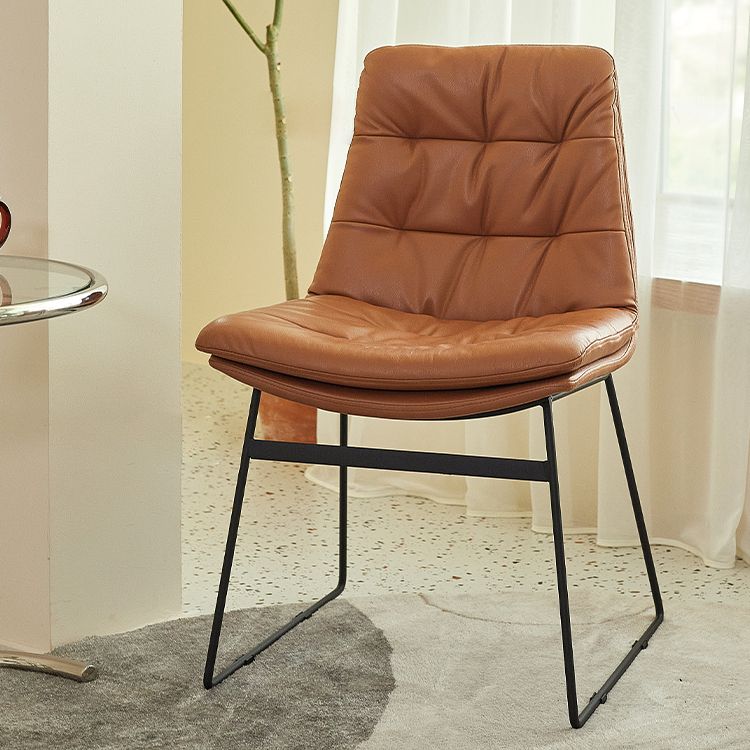 Sillas de comedor estilo moderno Sillones de comedor de cocina con patas de metal