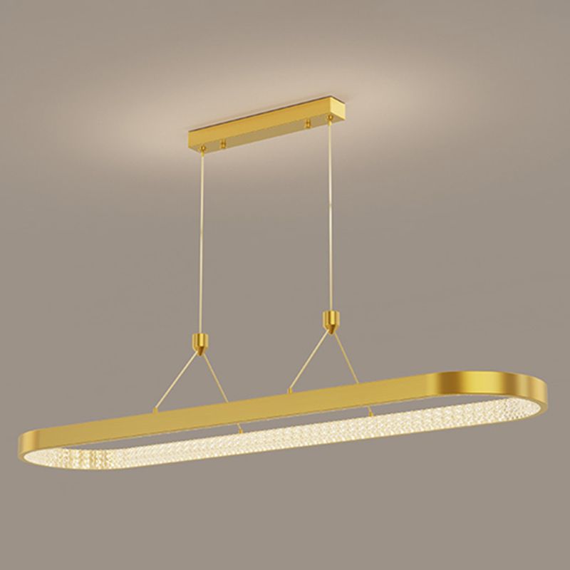 Style moderne de forme ovale ISLIDE ÉCLAIRAGE IDE METAL 1 PENDANT ISLAND