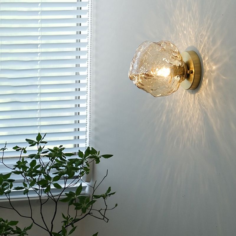 Modern Style Wall Lamp Glass Wall Sconce Lighting for Living Room