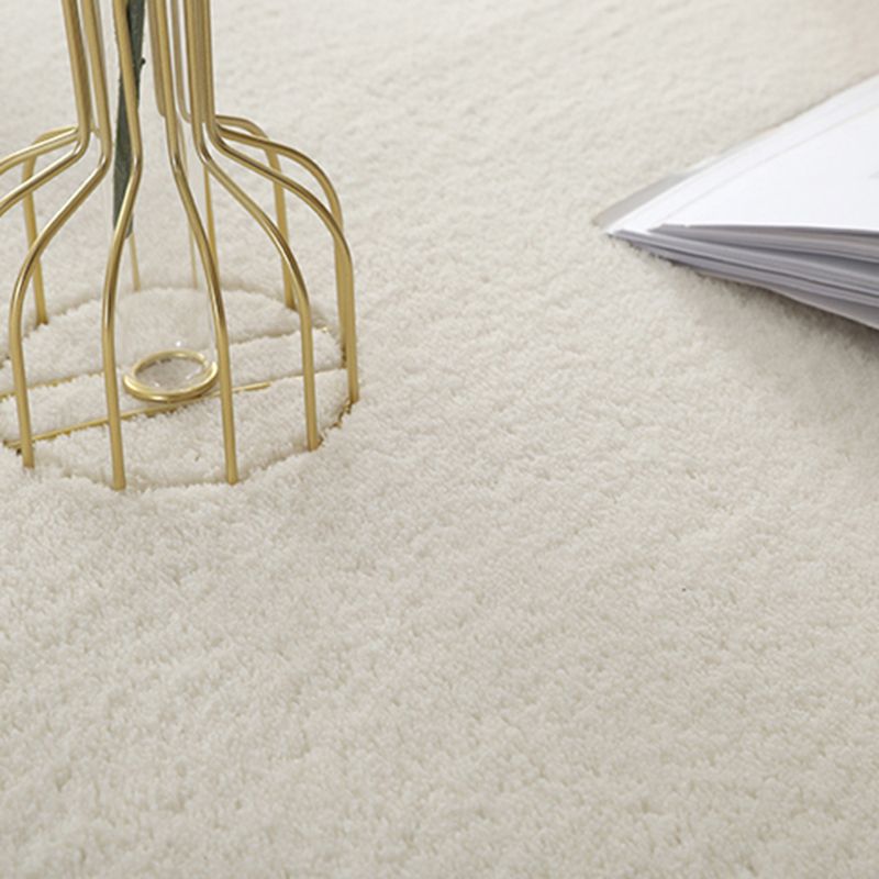 Simplicity Plain Area Rug Comfort Rug Polyester Anti-Slip Carpet for Home Decor