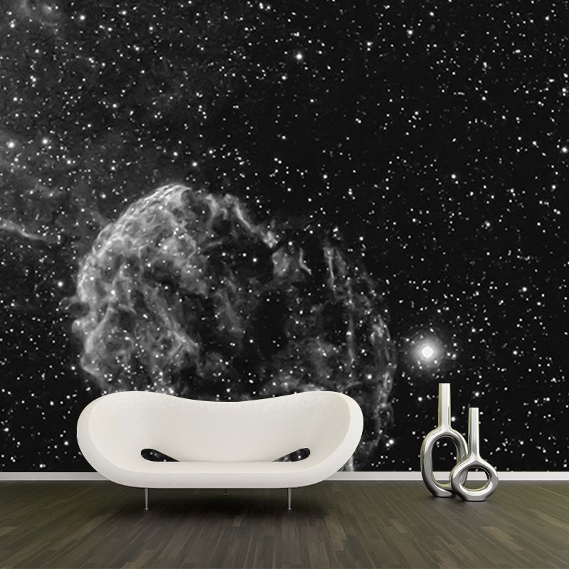 Mysterious Outer Space Mural for Sleeping Room Water Resistant, Customized Size