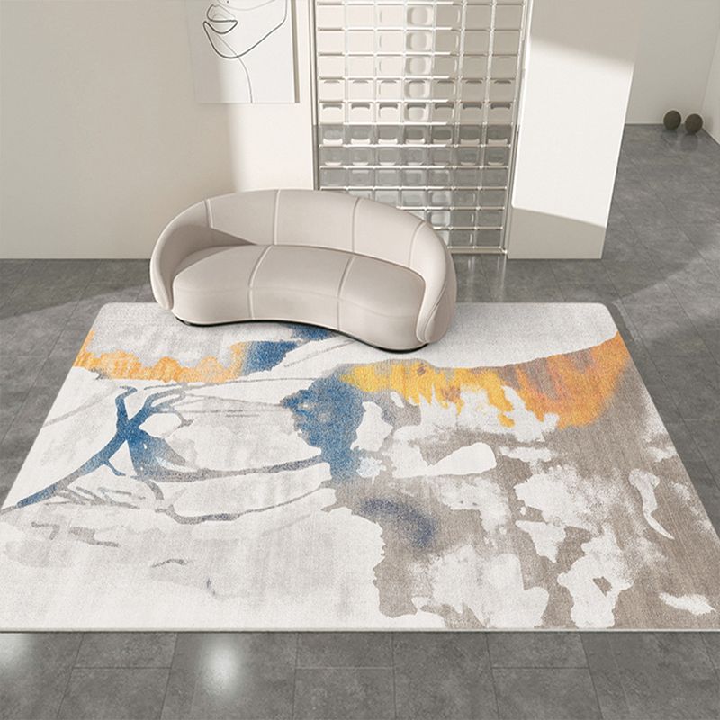 Leisure Area Rug Simplicity Abstract Print Rug Polyester Stain Resistant Carpet for Home Decor