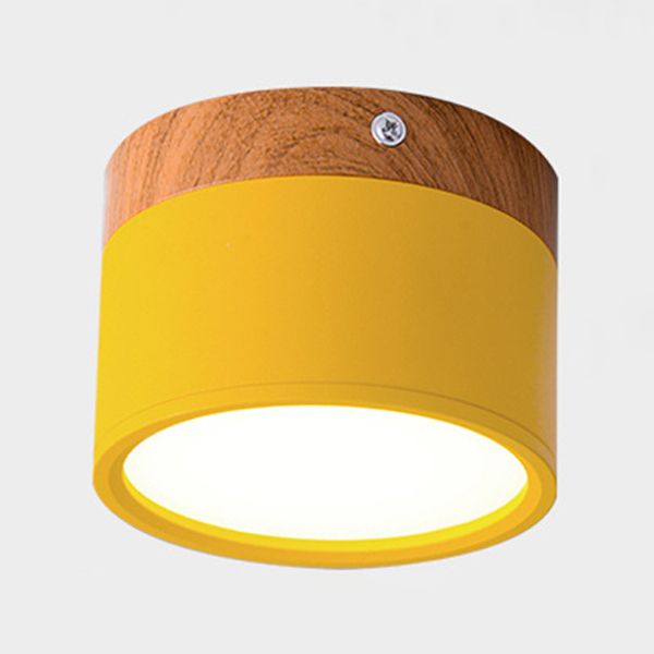 Mini LED Surface Ceiling Lamp Nordique Macaron Réglable Réglable