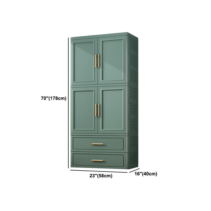 Plastic Matte Finish Storage Cabinet Contemporary Hinged Door Cabinet