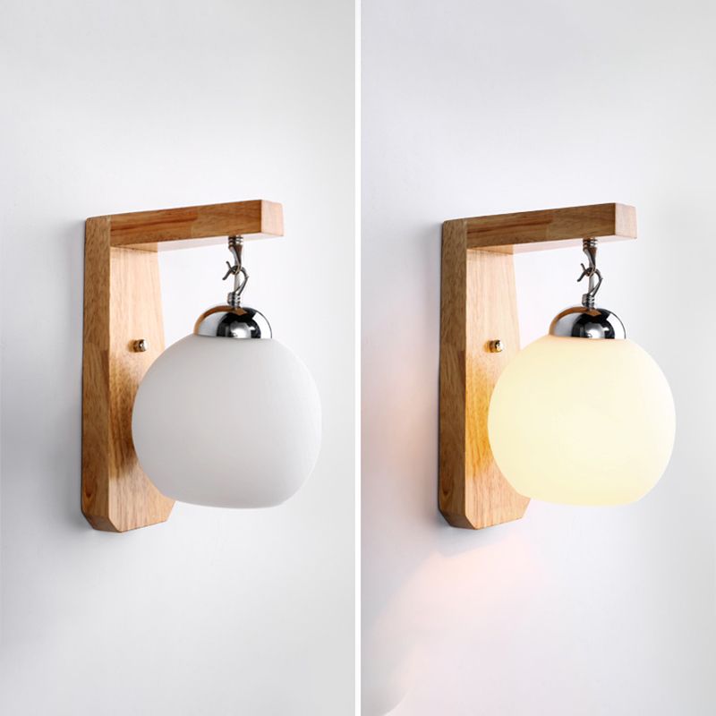 Licámetro de pared de madera de color logar