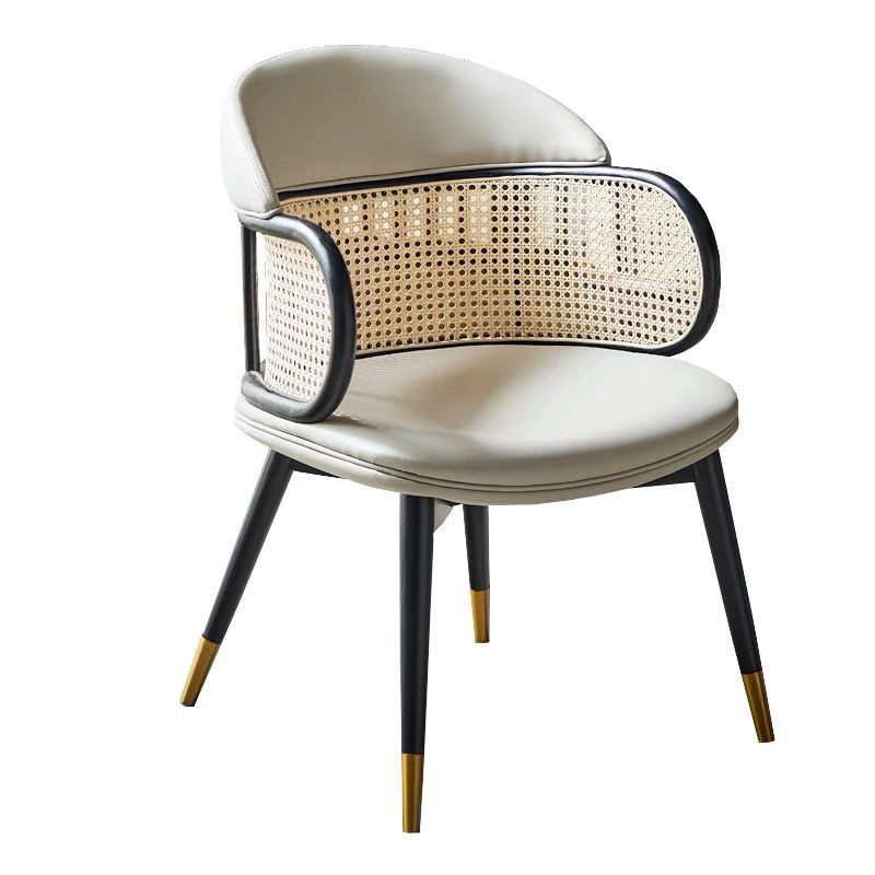 Linen Chair Solid Wood Frame Arms Included Chair for Living Room