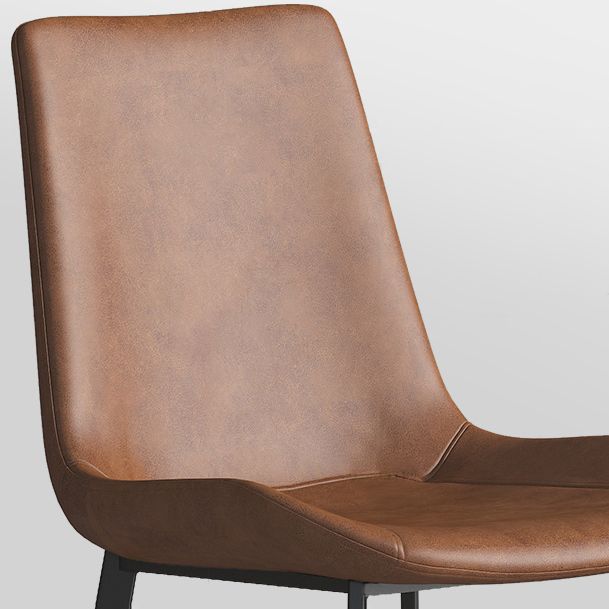 Chaise de salle à manger industrielle en métal, finition métallique, chaise de salle à manger Parsons