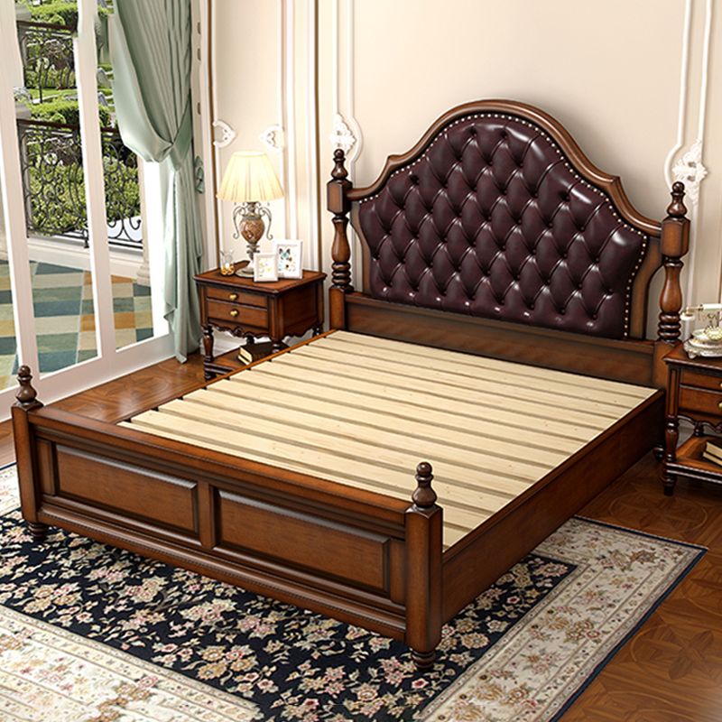 Tufted Upholstered Headboard Standard Bed Mattress Included Bed Frame