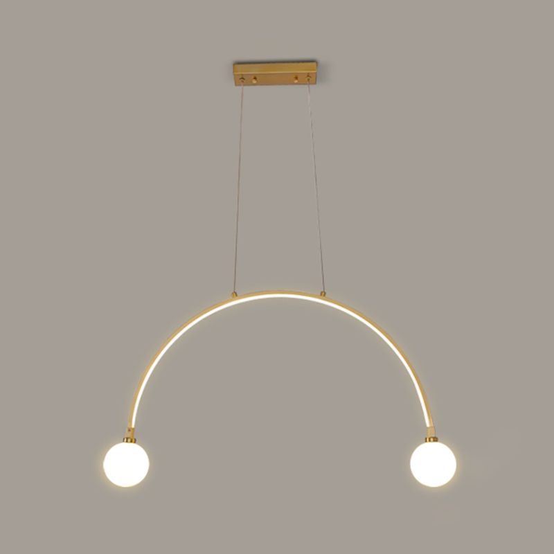 Modern Style Pendant Light LED Ball Shade Chandelier Light for Dining Room Kitchen