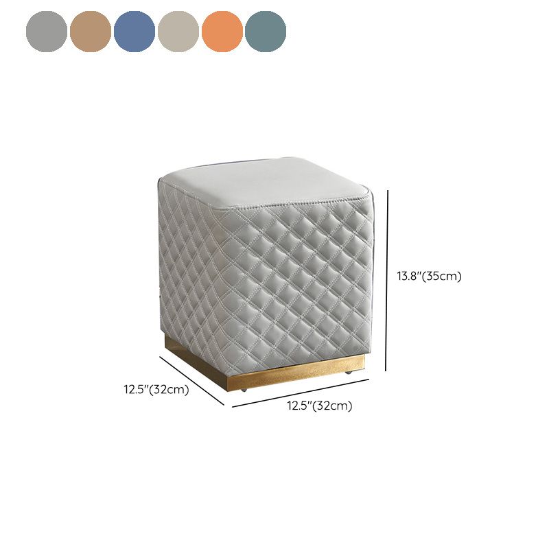 Orange Modern Cube Water Resistant Square Cube for Living Room