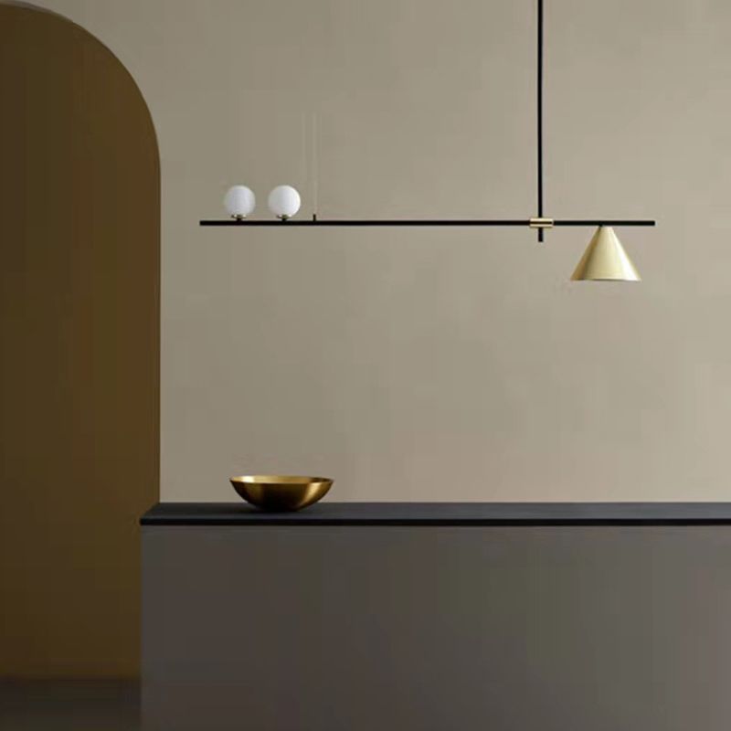 Einfachheit moderne Insel Hell weiße Glas Globus Schattenbeleuchtung für Esszimmer