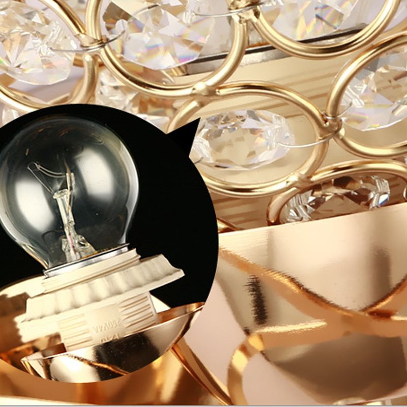 Éclairage d'applications à balle pour la chambre à coucher d'une lumière antique Éclairage mural en cristal clair