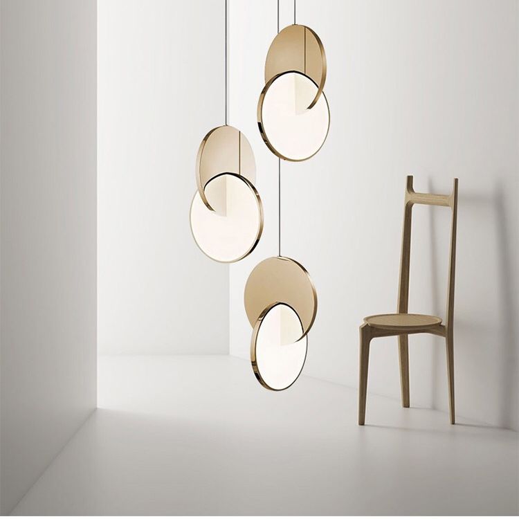 LED -Schlafzimmer Anhänger Beleuchtung Vorrichtung zeitgenössischer Stil Anhänger Lichtkit mit Kreis Metallschatten