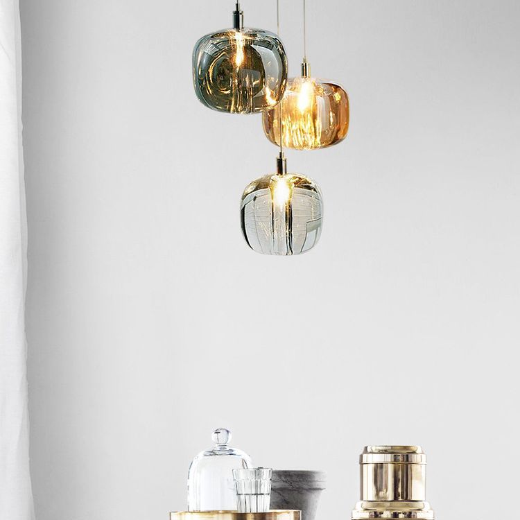 1 pendentif en verre léger Louteurs de plafond modernes suspendus suspendus pour salle à manger