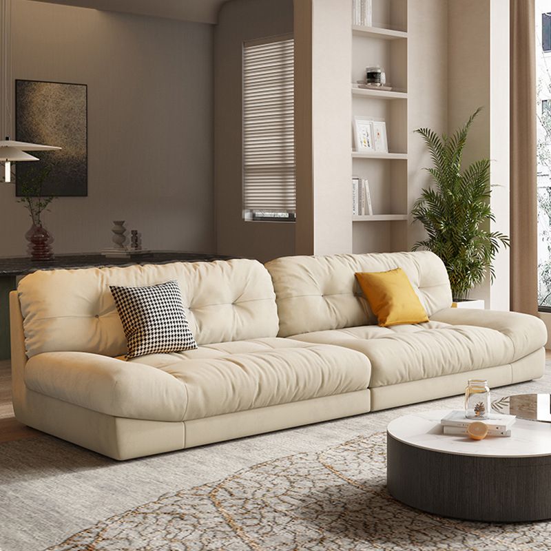Contemporary Tufted Back Standard Sofa Pillow Top Arm Settee