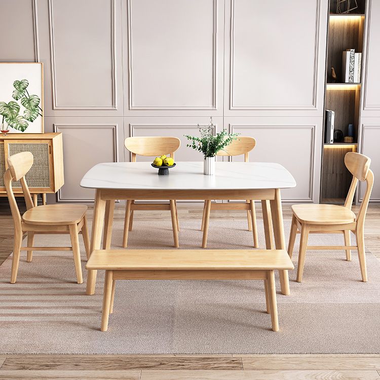Steen eetkamer verzameling eigentijdse rechthoek eettafel voor keukenhuis