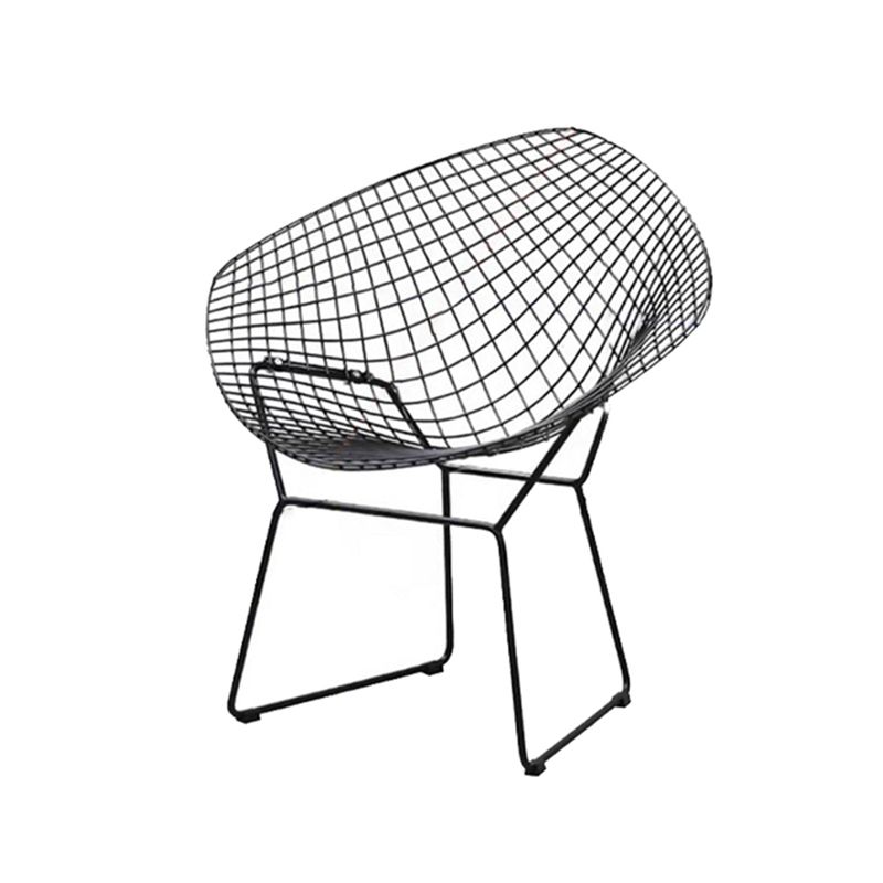 Bohe Iron Circular Dining Table 1/2/3/4 PCS Dining Set with Chairs
