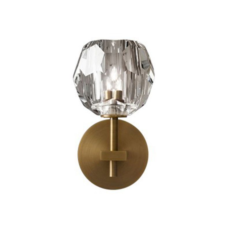 Modern Luxury Style Spherical Shade Wall Sconce Glass Sconces For Living Room
