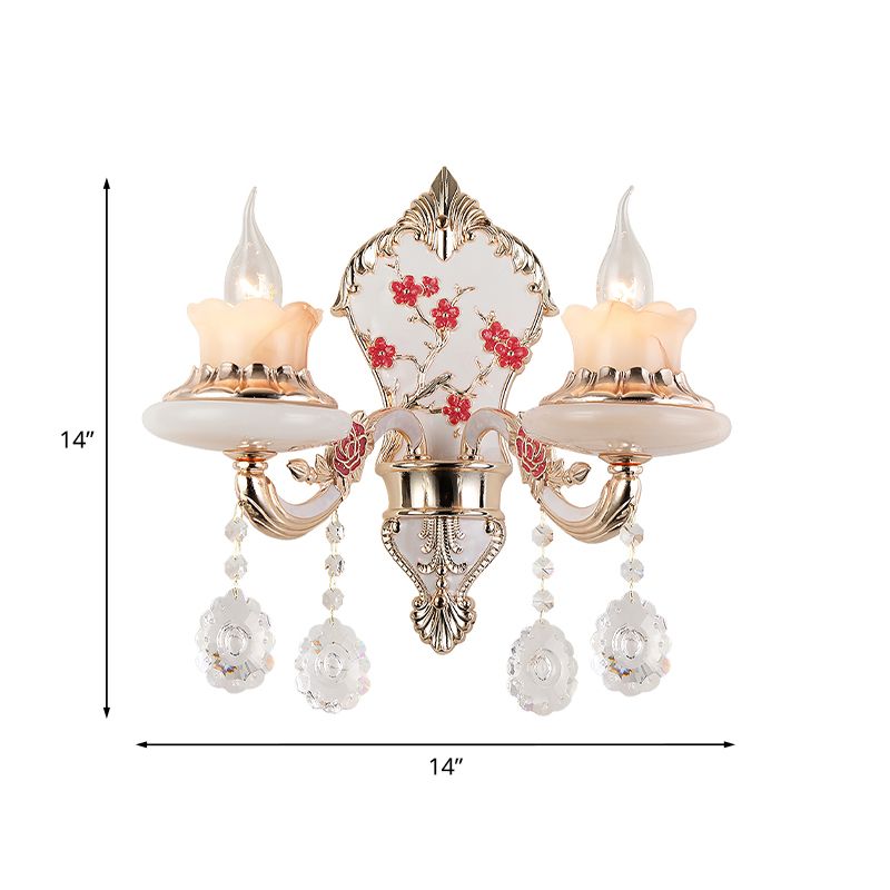 Éclairage mural de restaurant en forme de forme incurvée Postmoderne Opale Verre givrée en verre Gold Gold Murd Murd