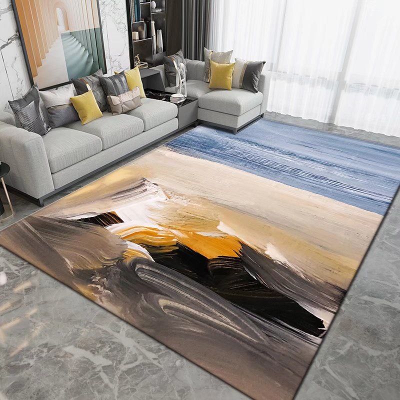 Eenvoud Area tapijt trendy polyester abstract patroon binnen tapijt niet-slip tapijt voor woonkamer