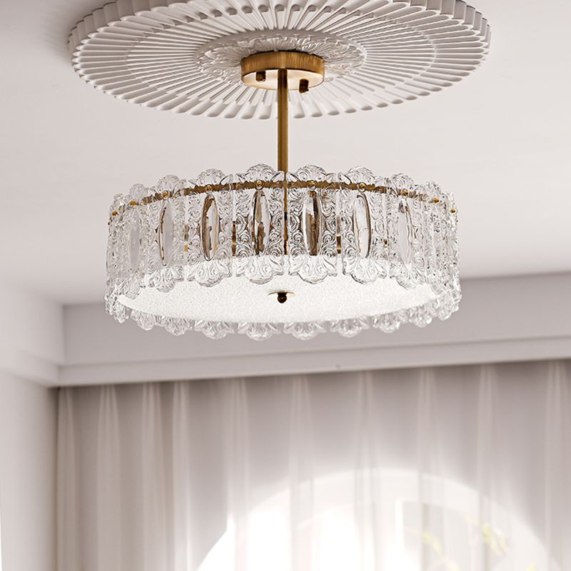 Nordic Flush Mount Light Minimalist Flush Mount Ceiling Light Fixture with Glass Shade