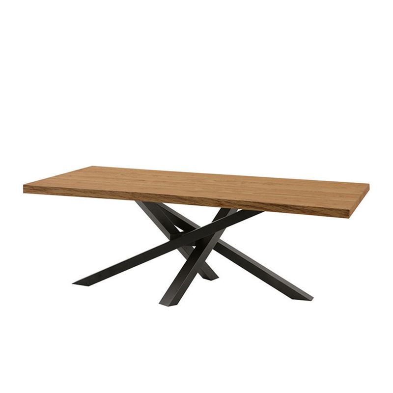 Modern Brown 78 with Wood Dining Table Rectangle Dining Table for Kitchen