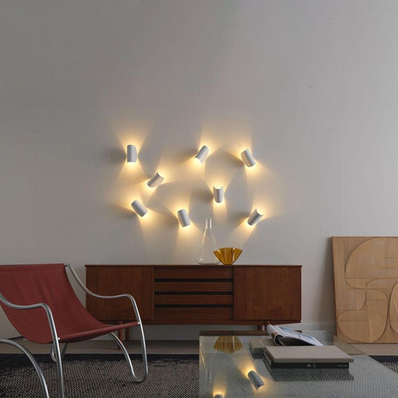 Gearceerde muur gemonteerd verlichtingsarmatuur minimalistische stijl metalen slaapkamer muur sconce verlichting