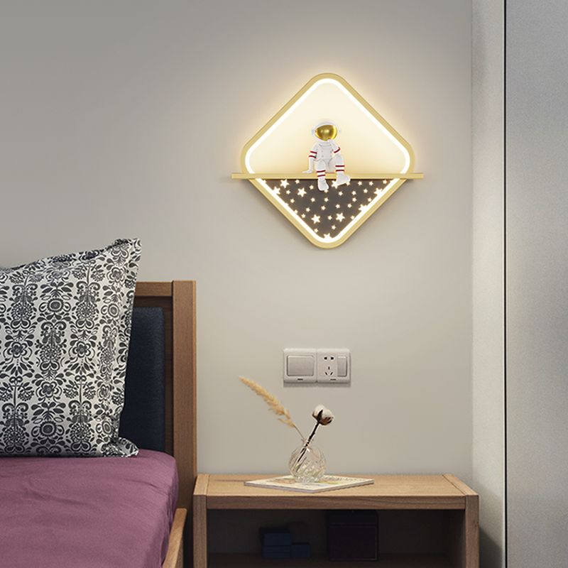 Simple LED Wall Mount Light Modern Style Wall Light with Acrylic Shade for Bedroom