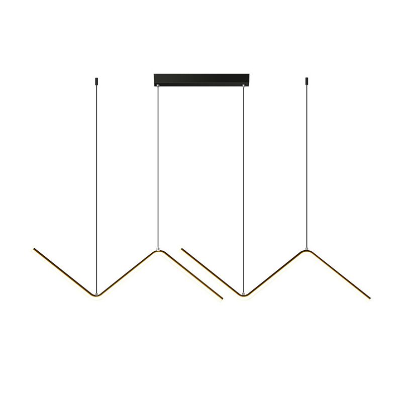 Golden/Black Kitchen Island Lighting Modern LED Ceiling Light for Home