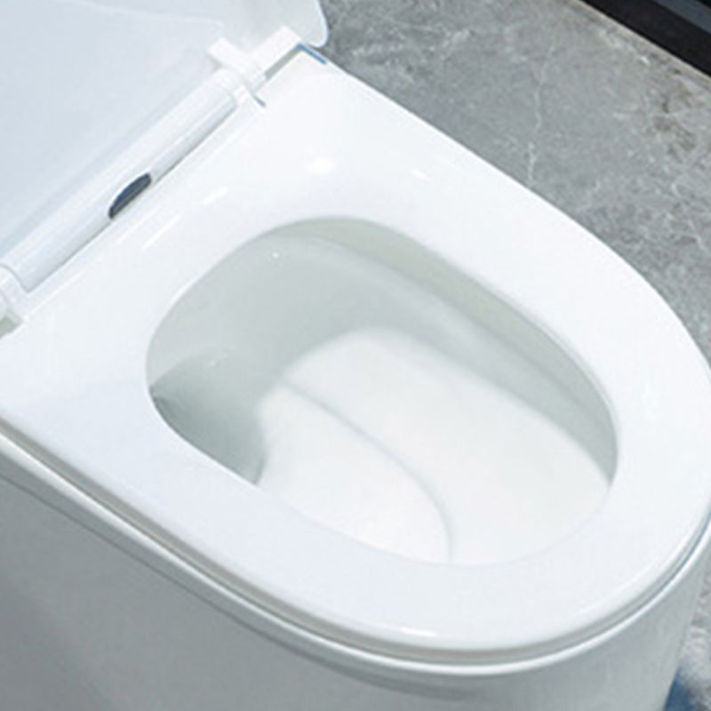 Modern Floor Mount Flush Toilet White Urine Toilet with Slow Close Seat for Bathroom