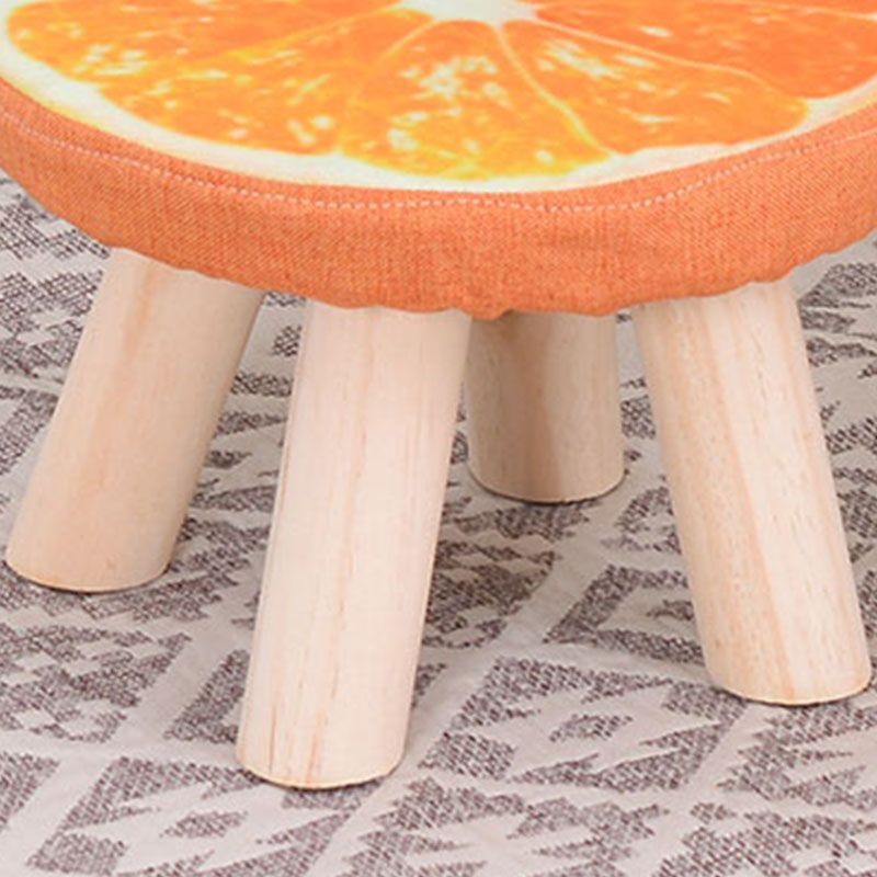 Modern Watermelon Standard Tear Resistant Round Standard for Living Room