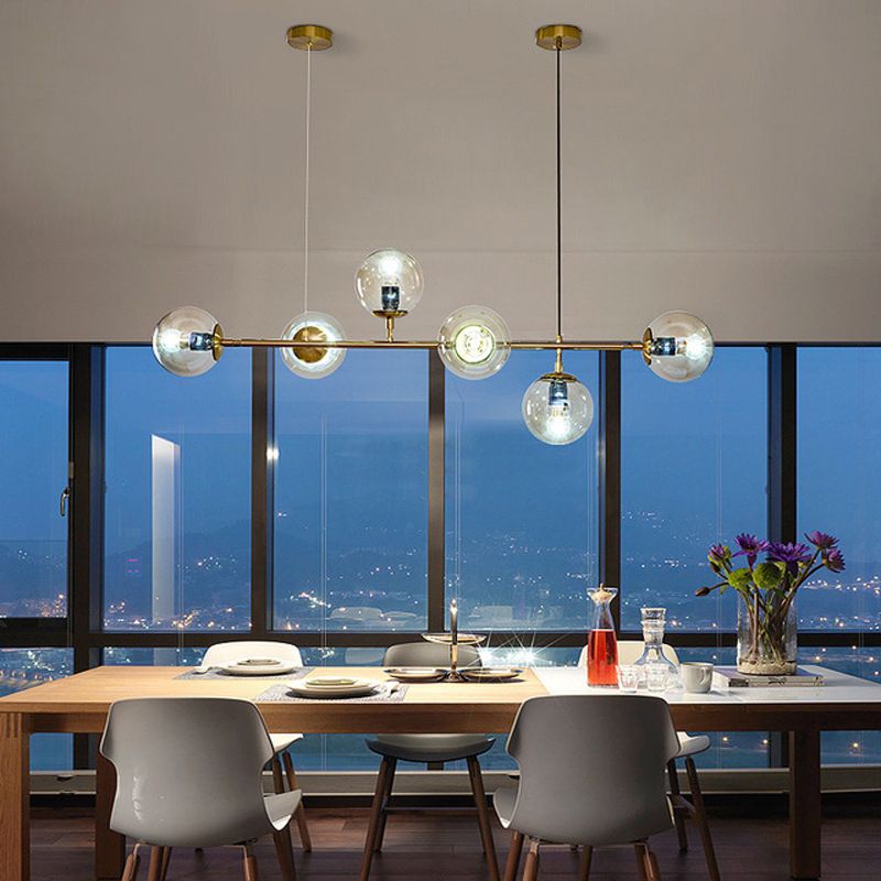 Modern Style Island Light Glass Hanging Light for Dining Room