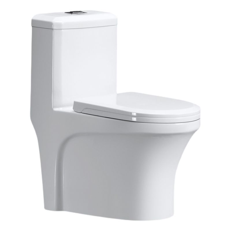 Modern Seat Included Flush Toilet 1-Piece Urine Toilet for Bathroom