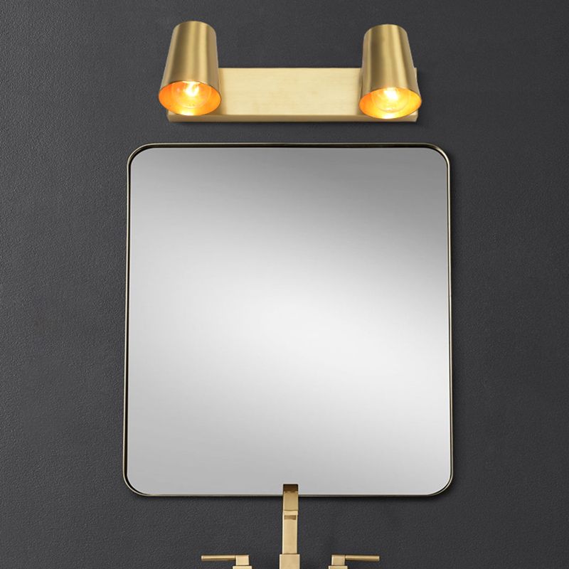 Cono a forma di parete leggera applique in metallo nordico monte da parete da parete lampada in oro