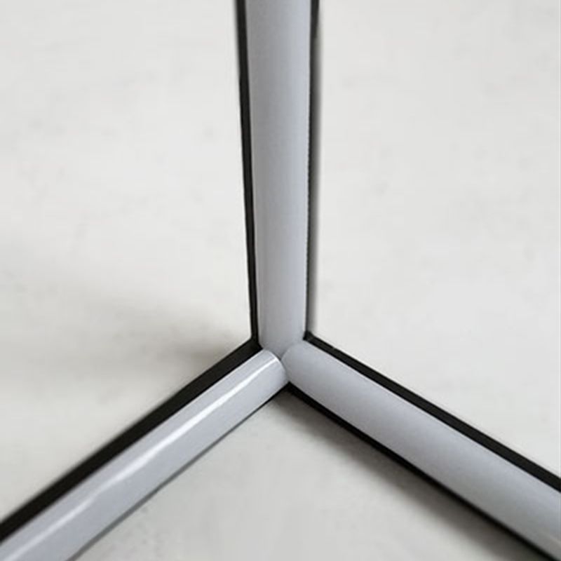 Black Rectangular Linear Table Lamp Modern Creative Metal LED Nightstand Light