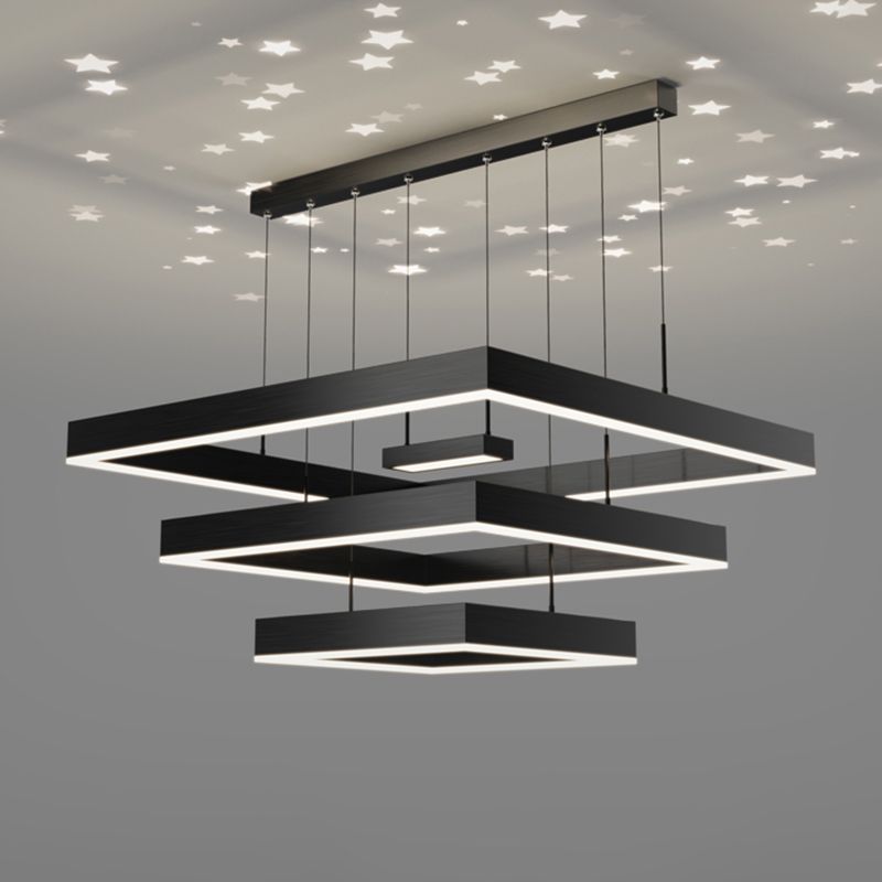 Modern Chandelier Lights Multiple Squares Chandelier Lighting Fixtures