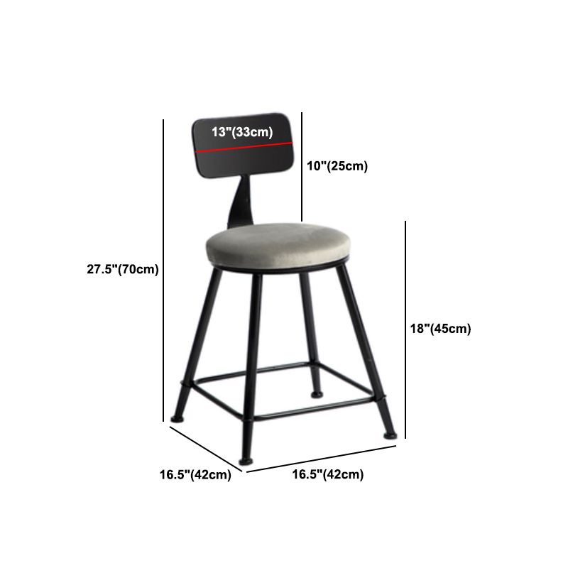 1/3 Pieces Industrial Iron Bar Table Set Round Bistro Set with Grey Faux Marble Top