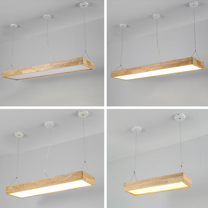 Lámparas de colgante de madera para el comedor