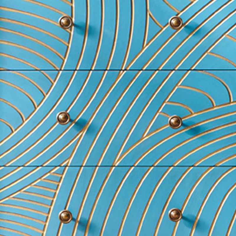 Manufactured Wood Storage Chest Glam Style Storage Chest Dresser