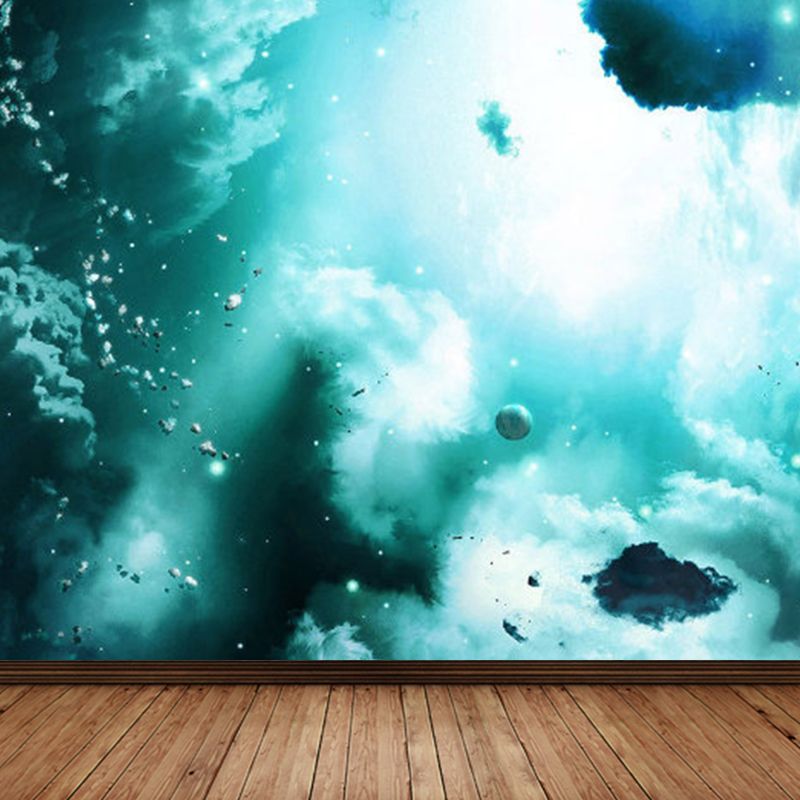 Non-Woven Cloth Decorative Mural Modern Supernatural Sky Scene Wall Covering for Kitchen